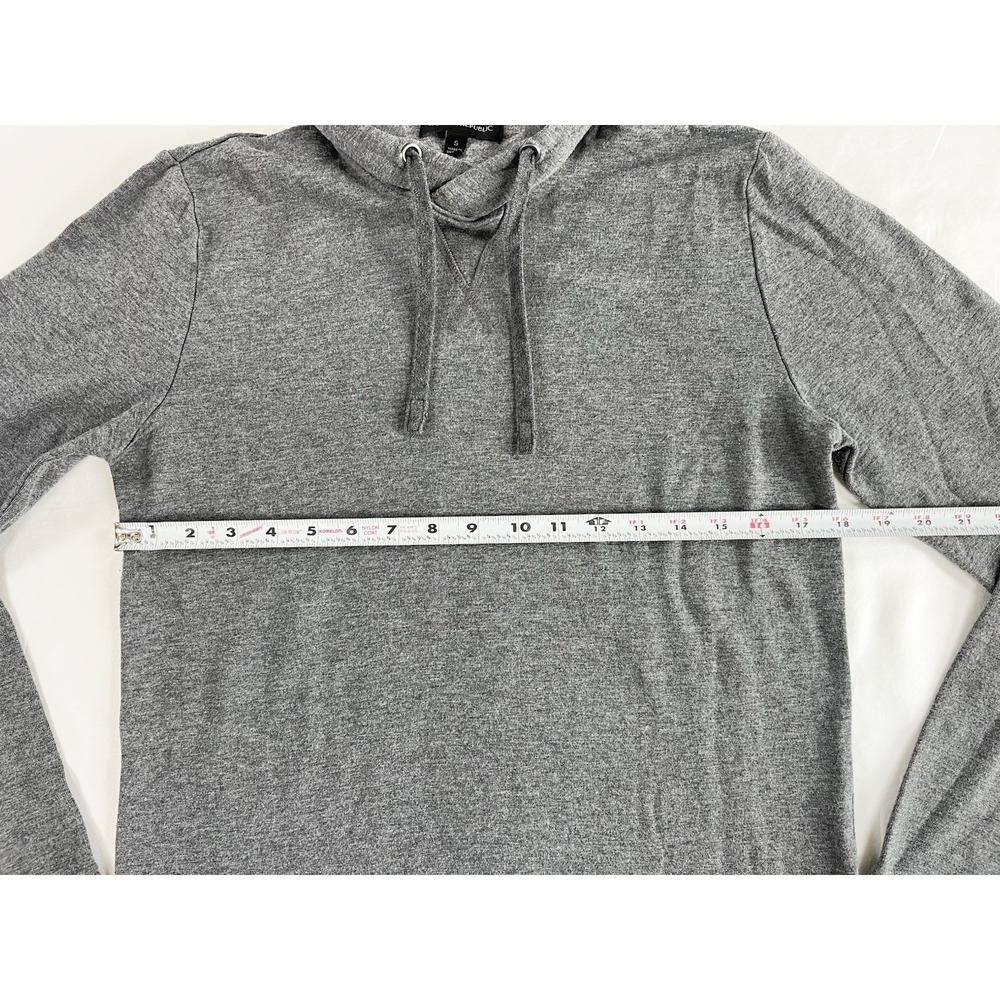 Banana Republic Long Sleeve Shirt Lightweight‎ Hoodie Sweatshirt Gray Women's S - Picture 6 of 8